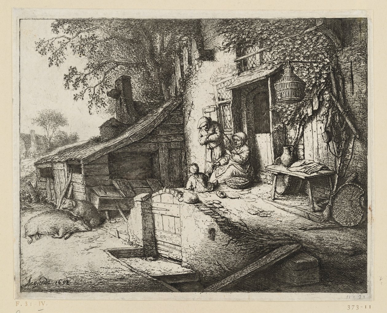 Spinneren av Adriaen van Ostade