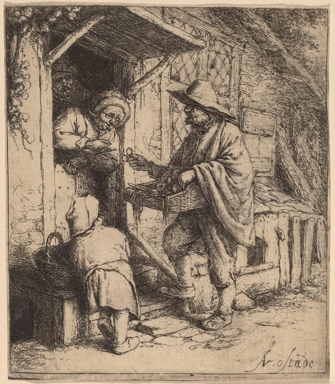 Brillekjøper av Adriaen van Ostade