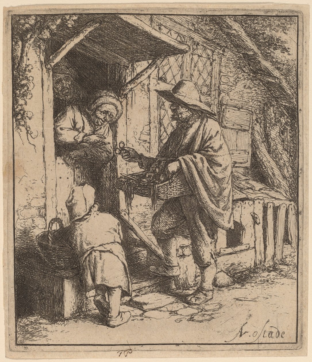 Brillehandler av Adriaen van Ostade