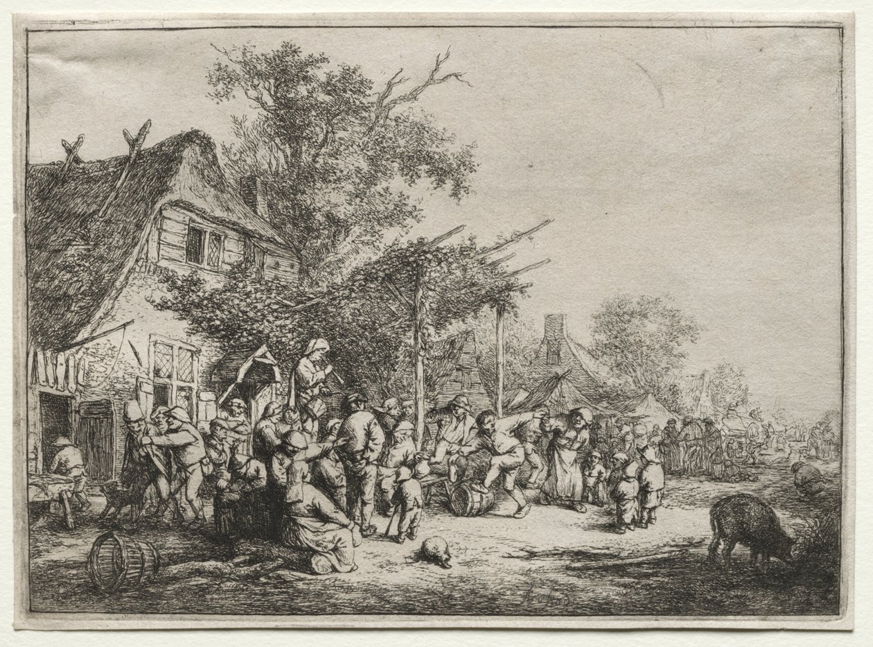 Festival Under Trellis av Adriaen van Ostade