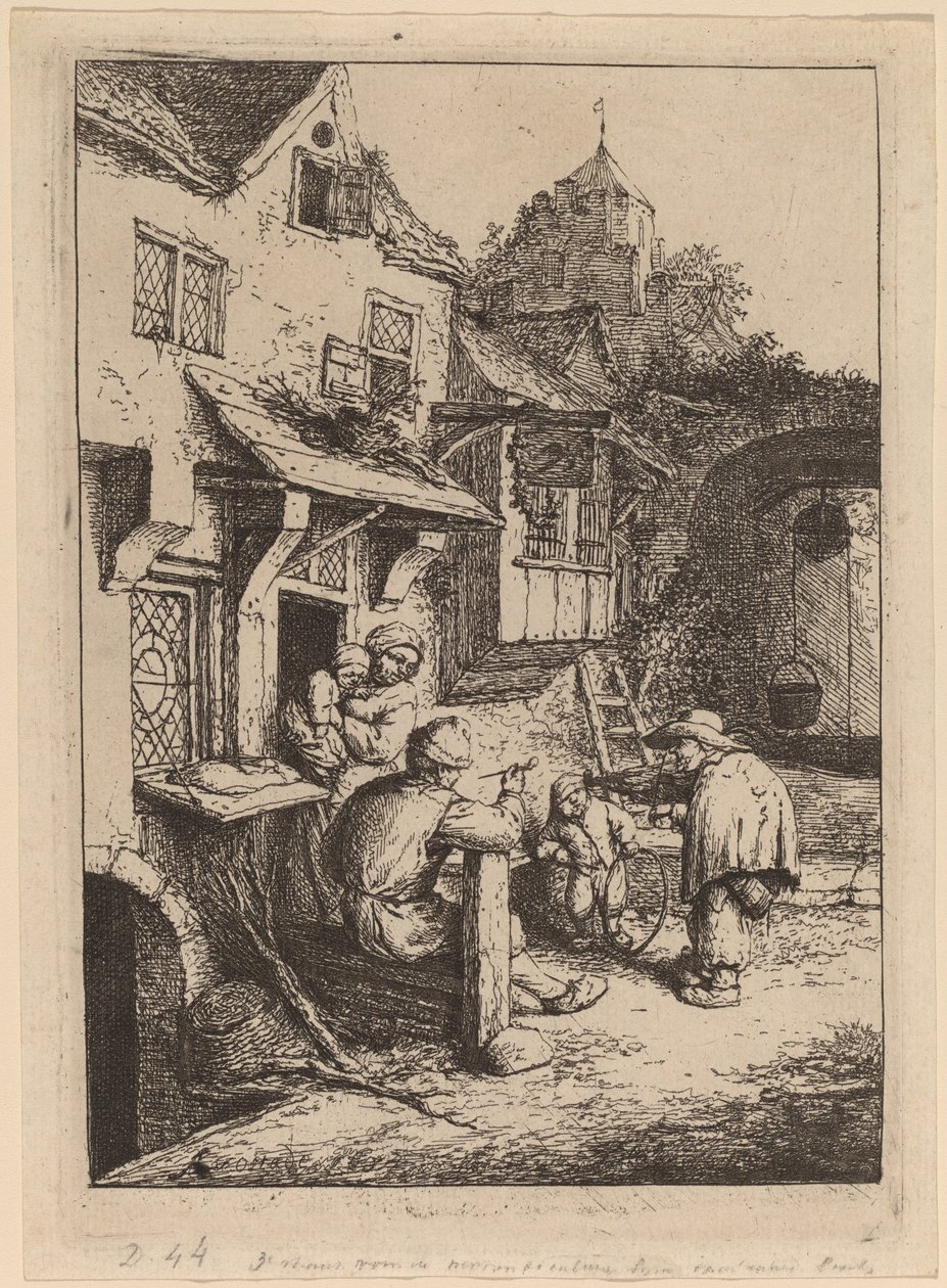 Pukkelrygget spelemann av Adriaen van Ostade