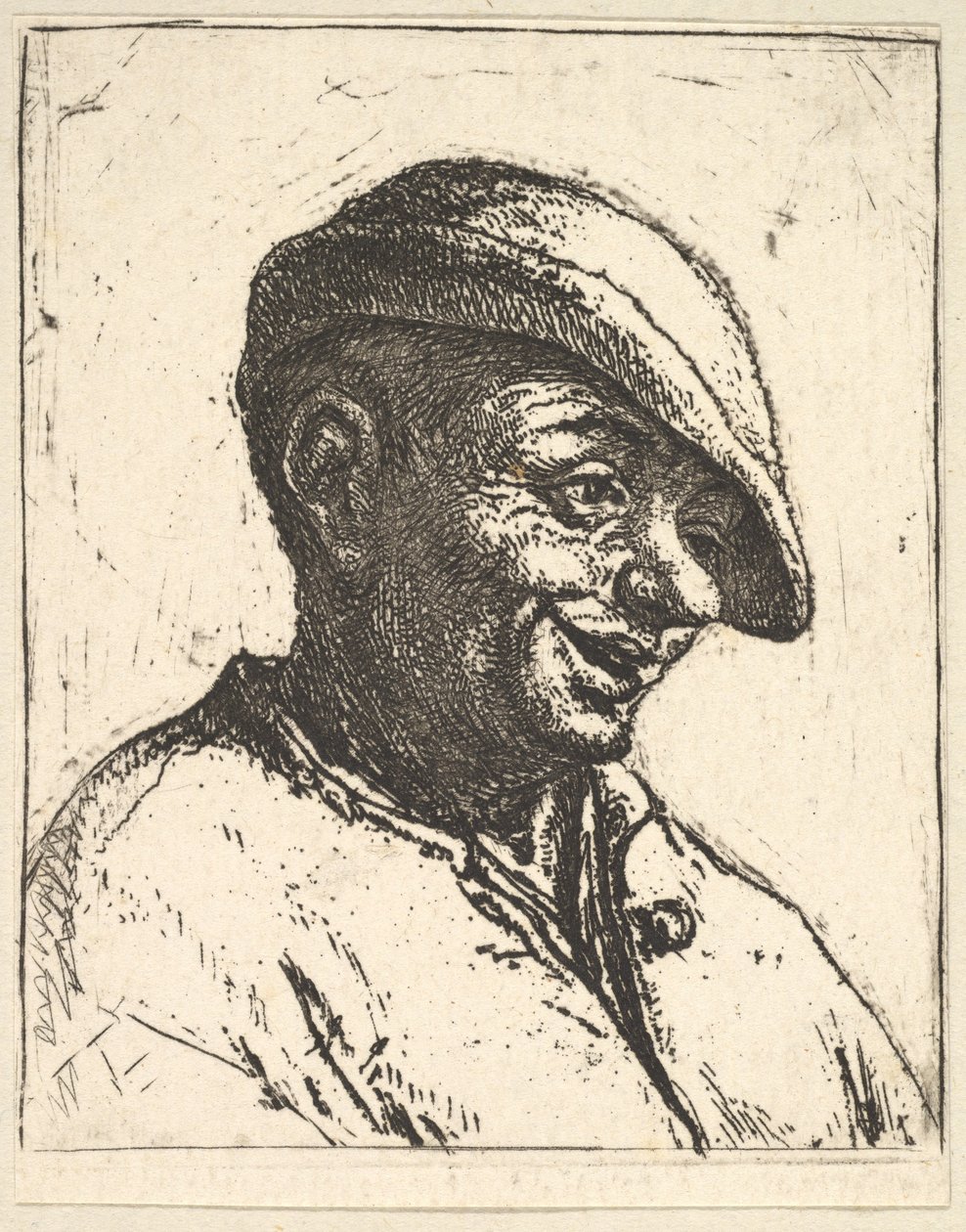 Leende bonde av Adriaen van Ostade