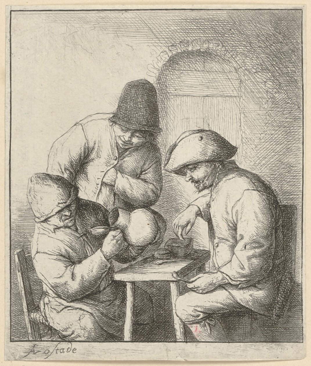 Tom mugge av Adriaen van Ostade