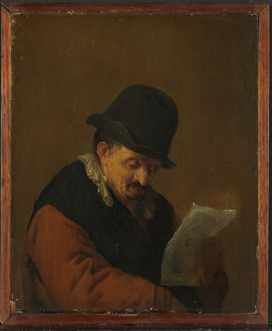 Lesende mann av Adriaen van Ostade