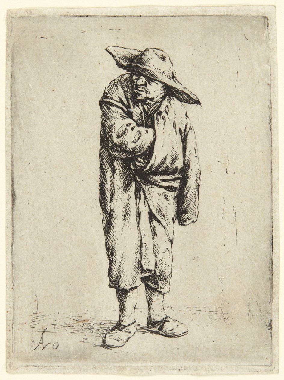 Bonde med hatt av Adriaen van Ostade