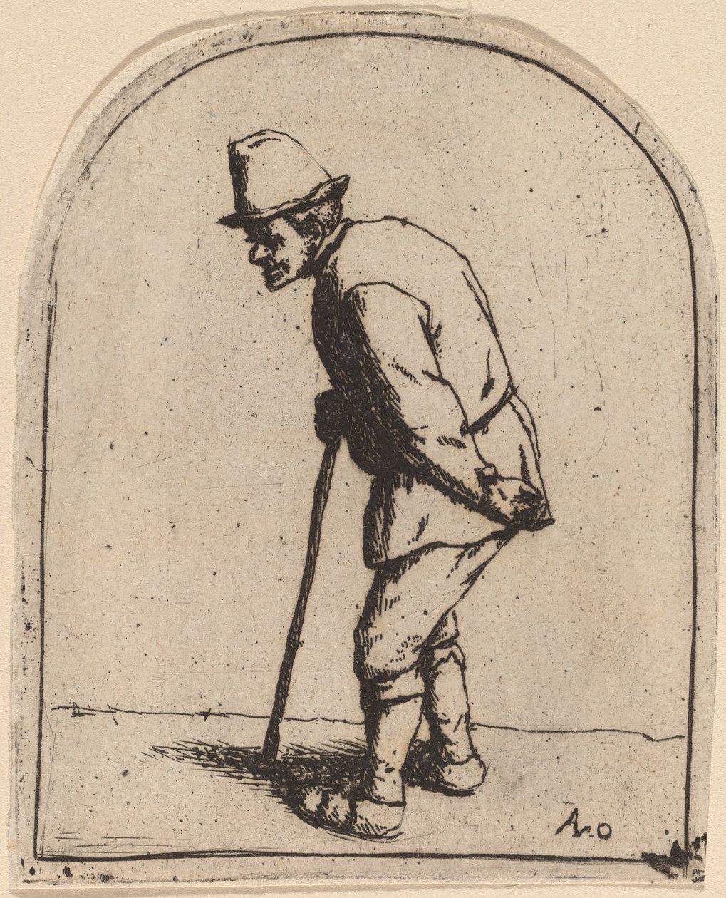 Bonde med skjev rygg av Adriaen van Ostade
