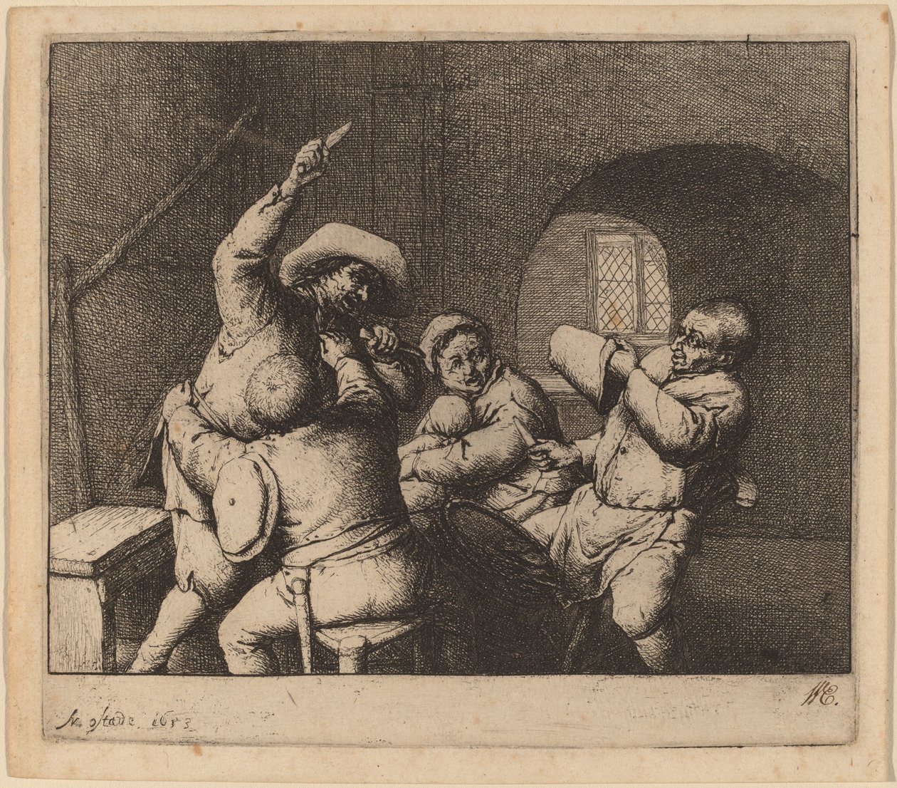 Bondestrid av Adriaen van Ostade