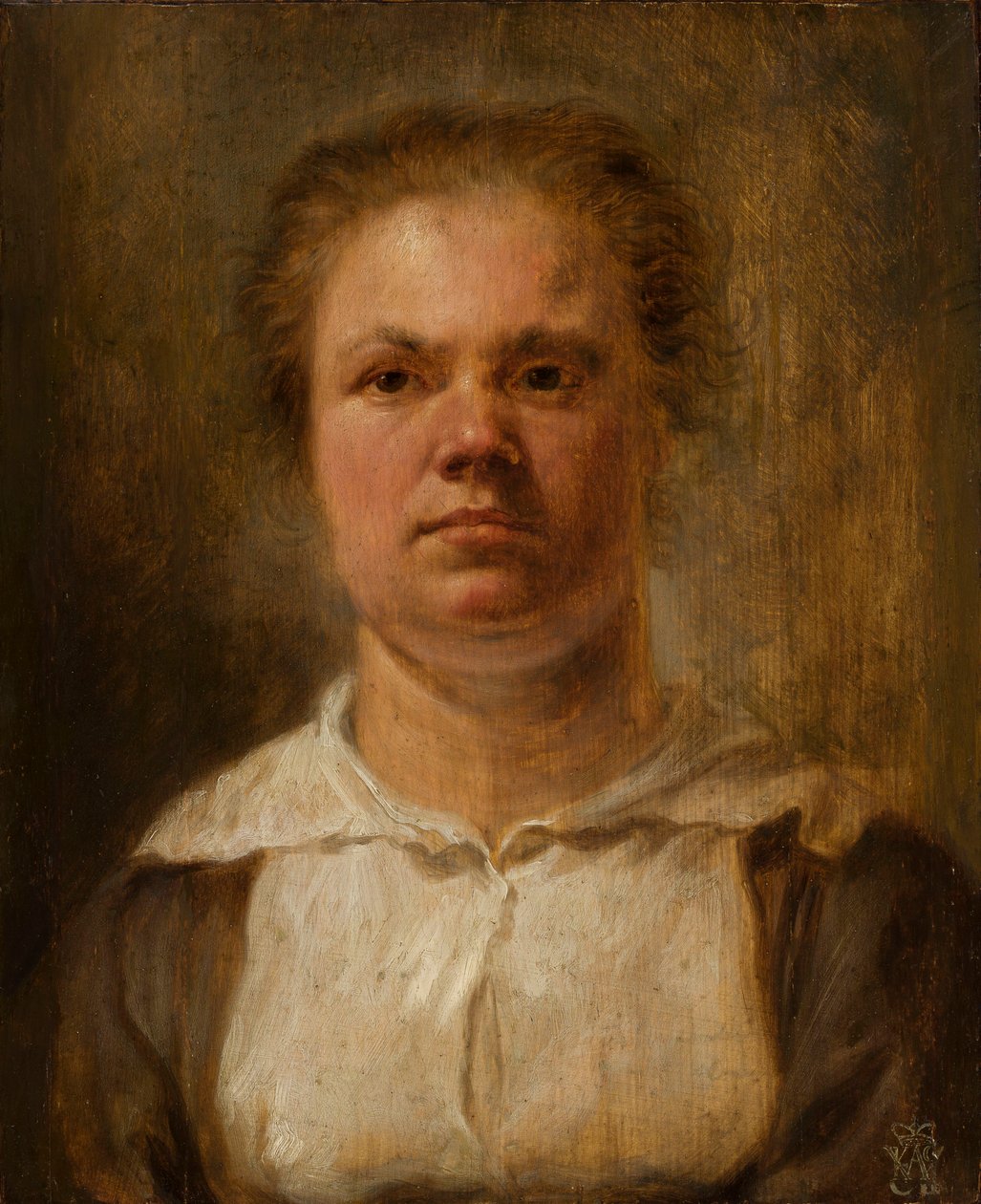 Byste av en kvinne av Adriaen van Ostade