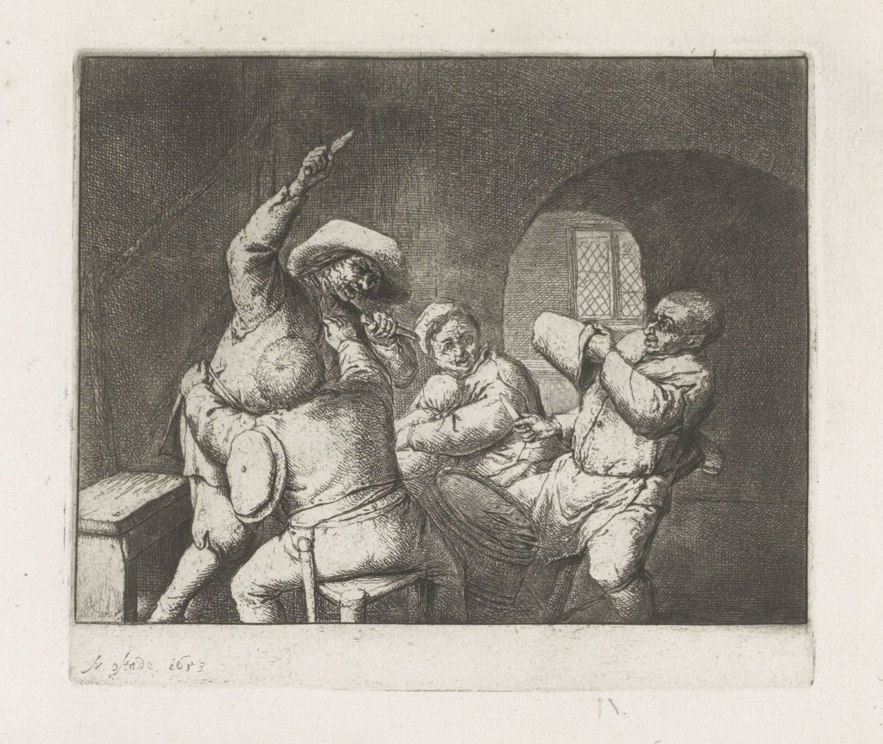 Kranglende kortspillere av Adriaen van Ostade