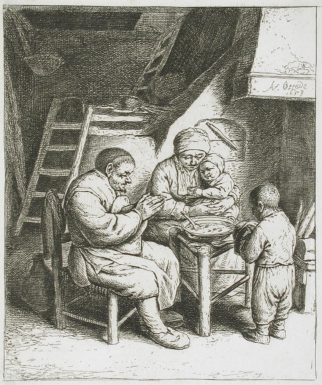 Bordbønn av Adriaen van Ostade