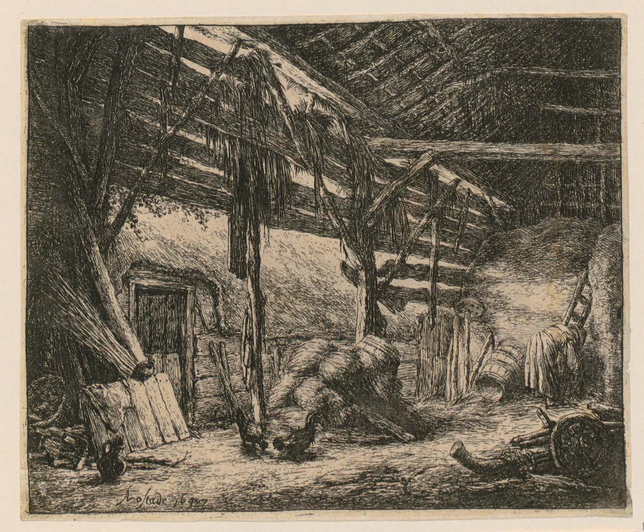 Låve av Adriaen van Ostade