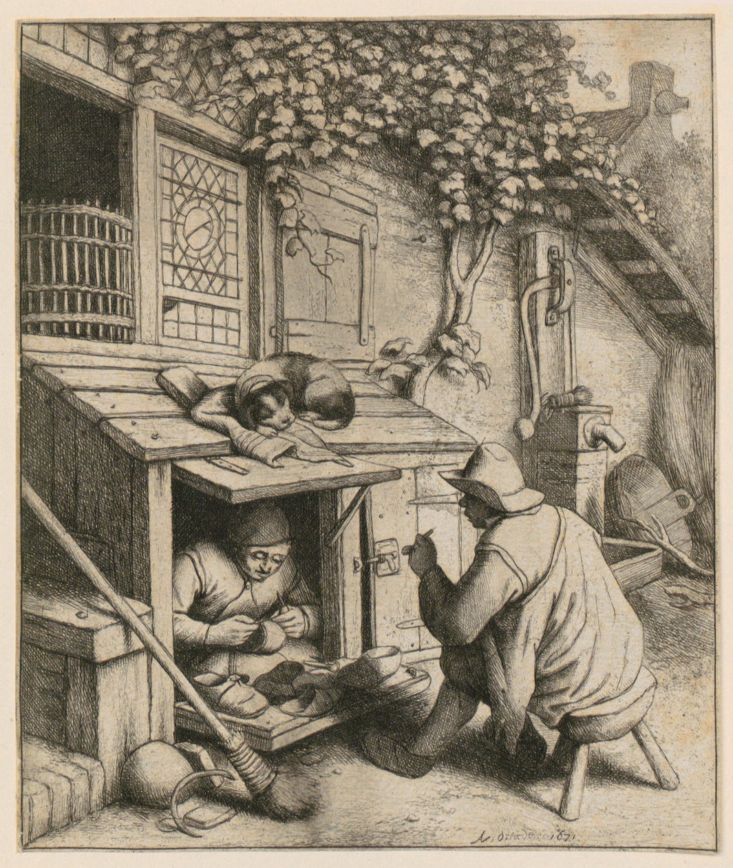Skomaker av Adriaen van Ostade