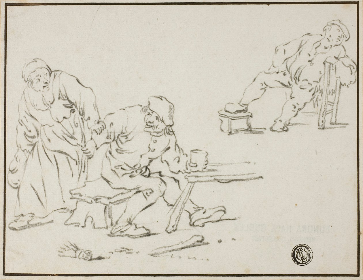 Taverna scene av Adriaen van Ostade
