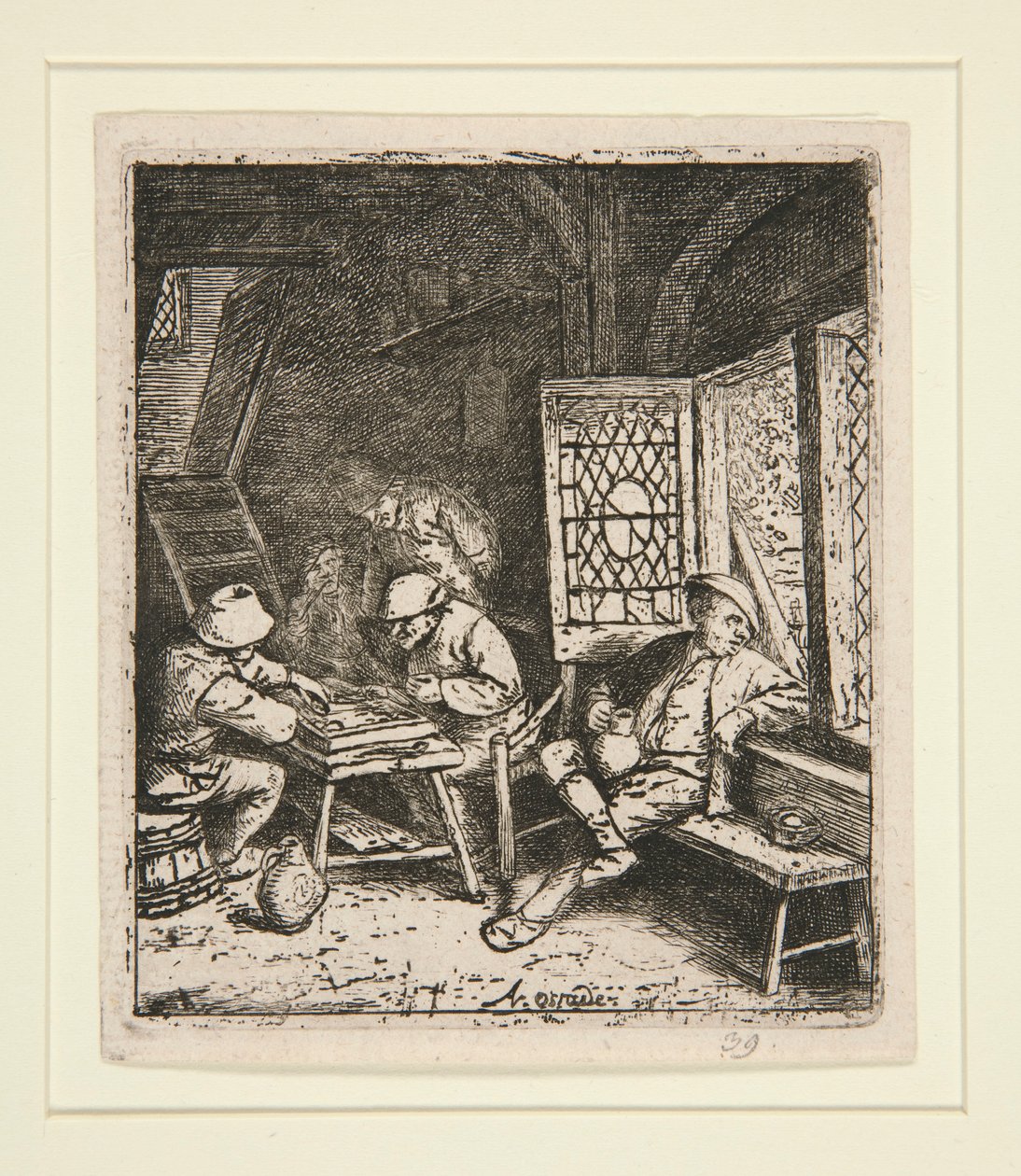Backgammon-spillerne av Adriaen van Ostade