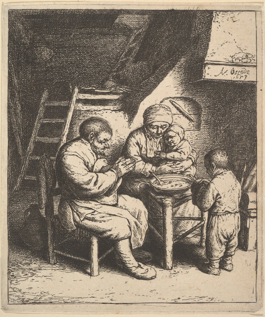 Velsignelsen av Adriaen van Ostade