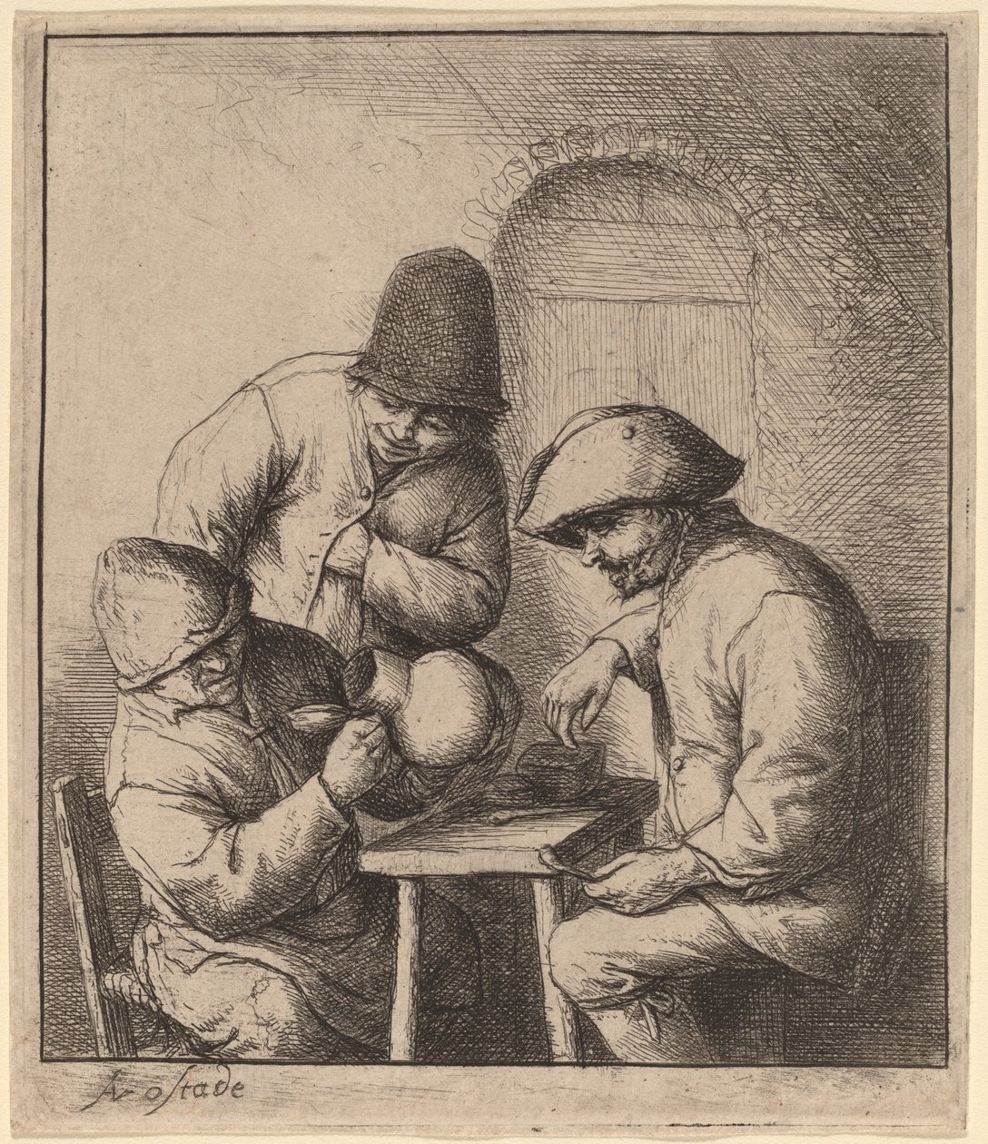 Den tomme kannen av Adriaen van Ostade
