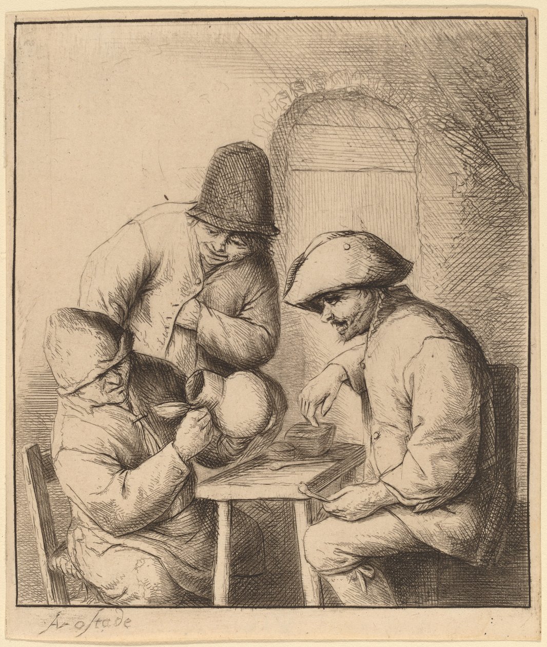 Den tomme kannen av Adriaen van Ostade