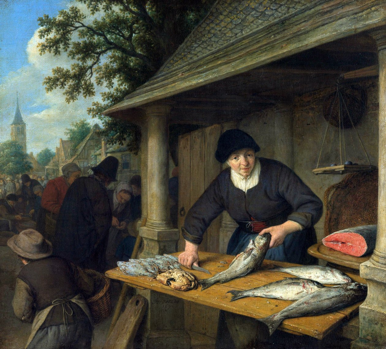 Fiskefruen av Adriaen Jansz. van Ostade