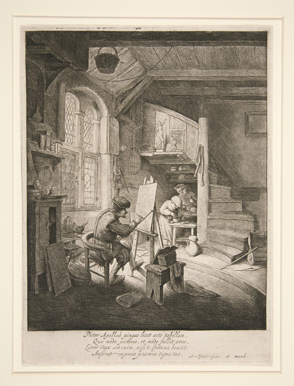 Maleren i atelieret hans av Adriaen van Ostade