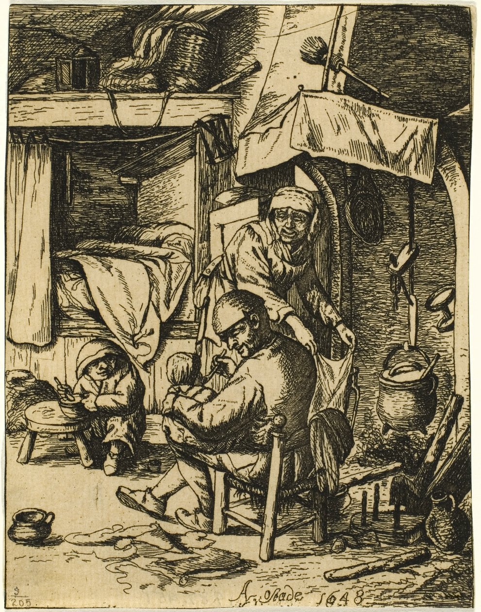 Pater Familias av Adriaen van Ostade