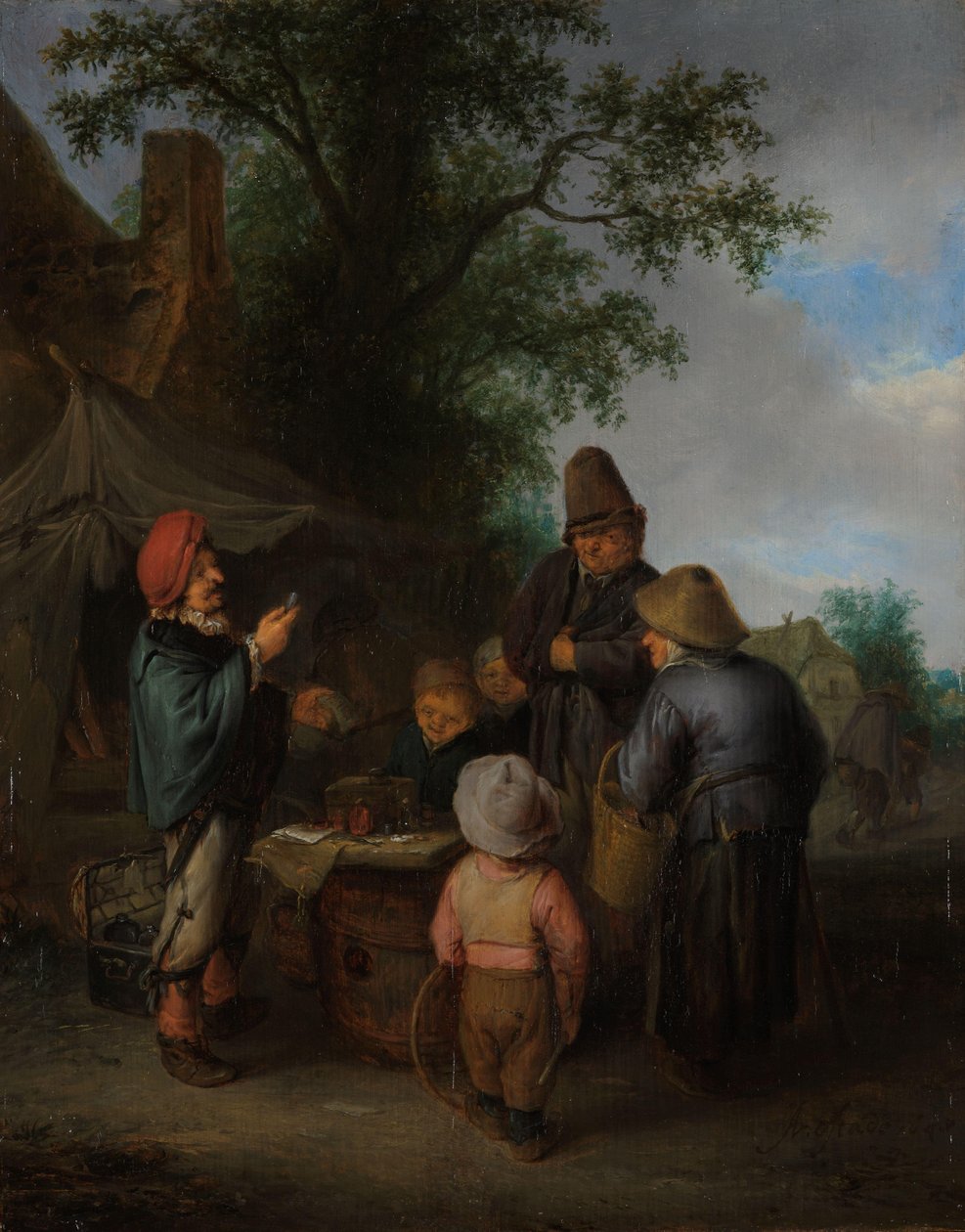Kvaksalveren av Adriaen van Ostade