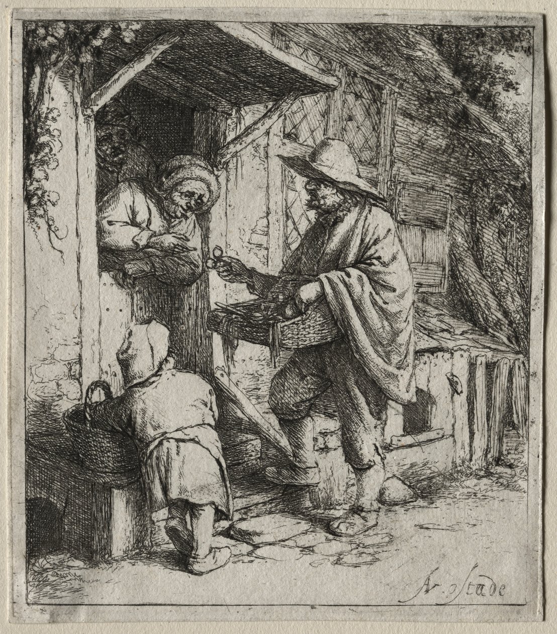 Brilleselgeren av Adriaen van Ostade