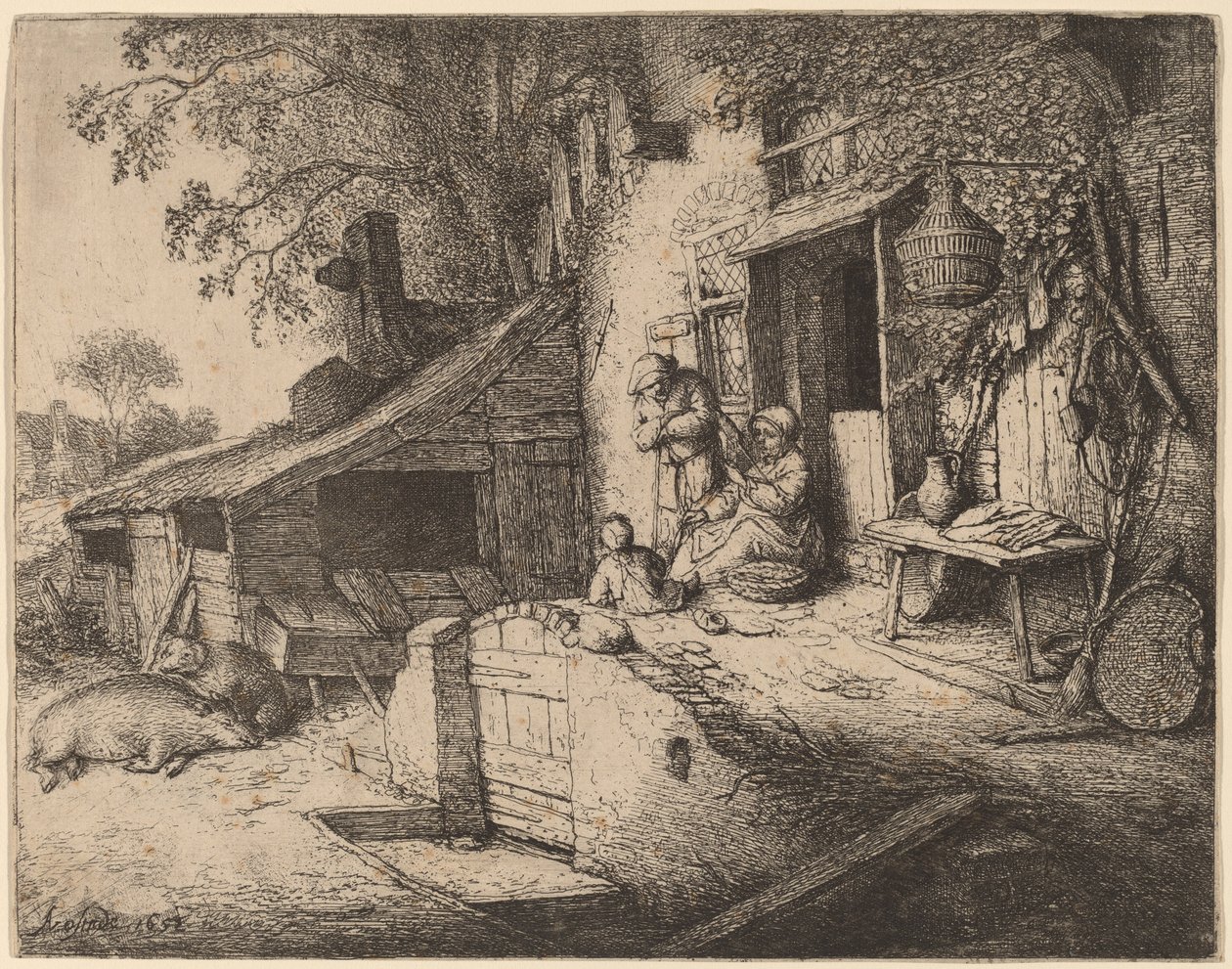 Spinneren av Adriaen van Ostade