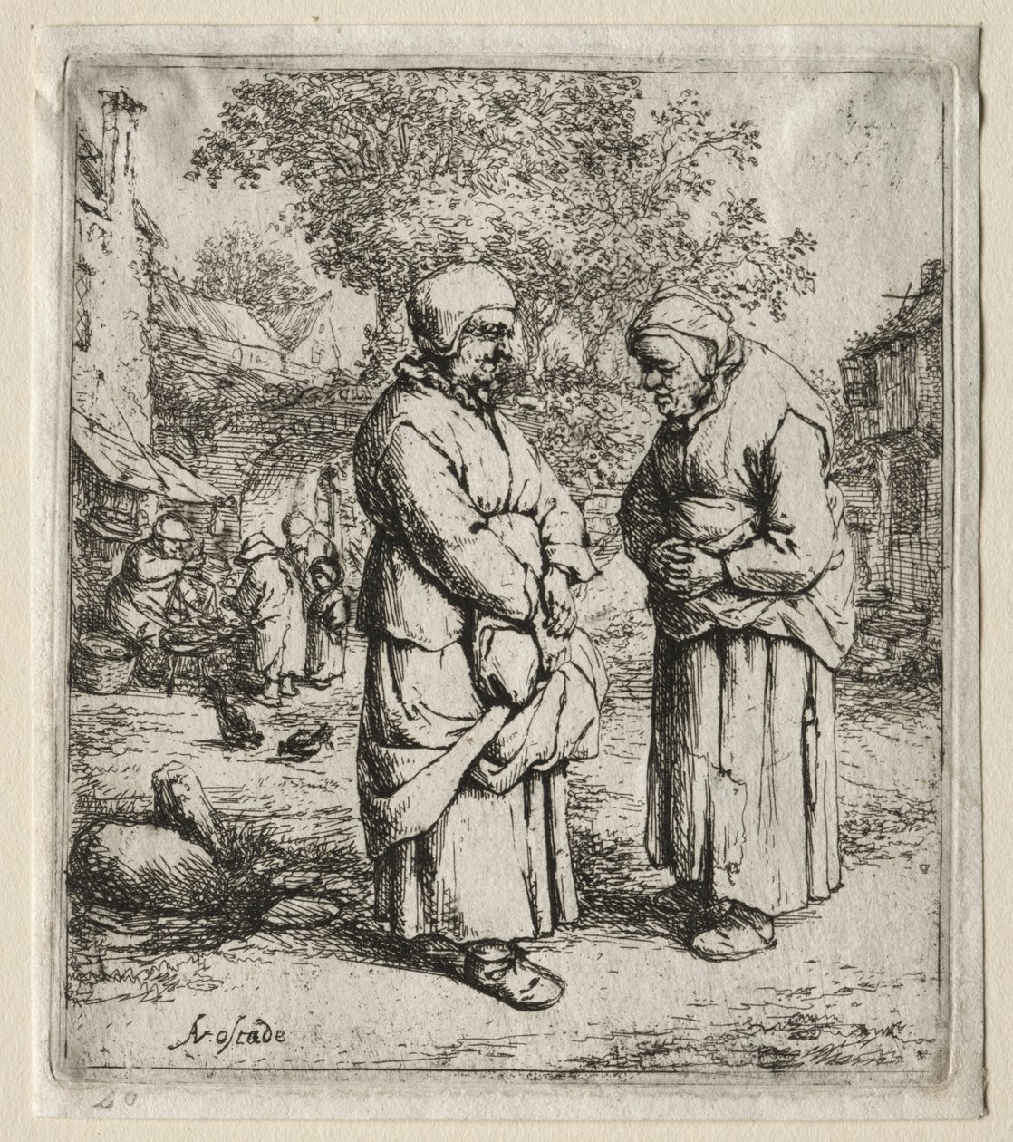 The Two Gossips av Adriaen van Ostade