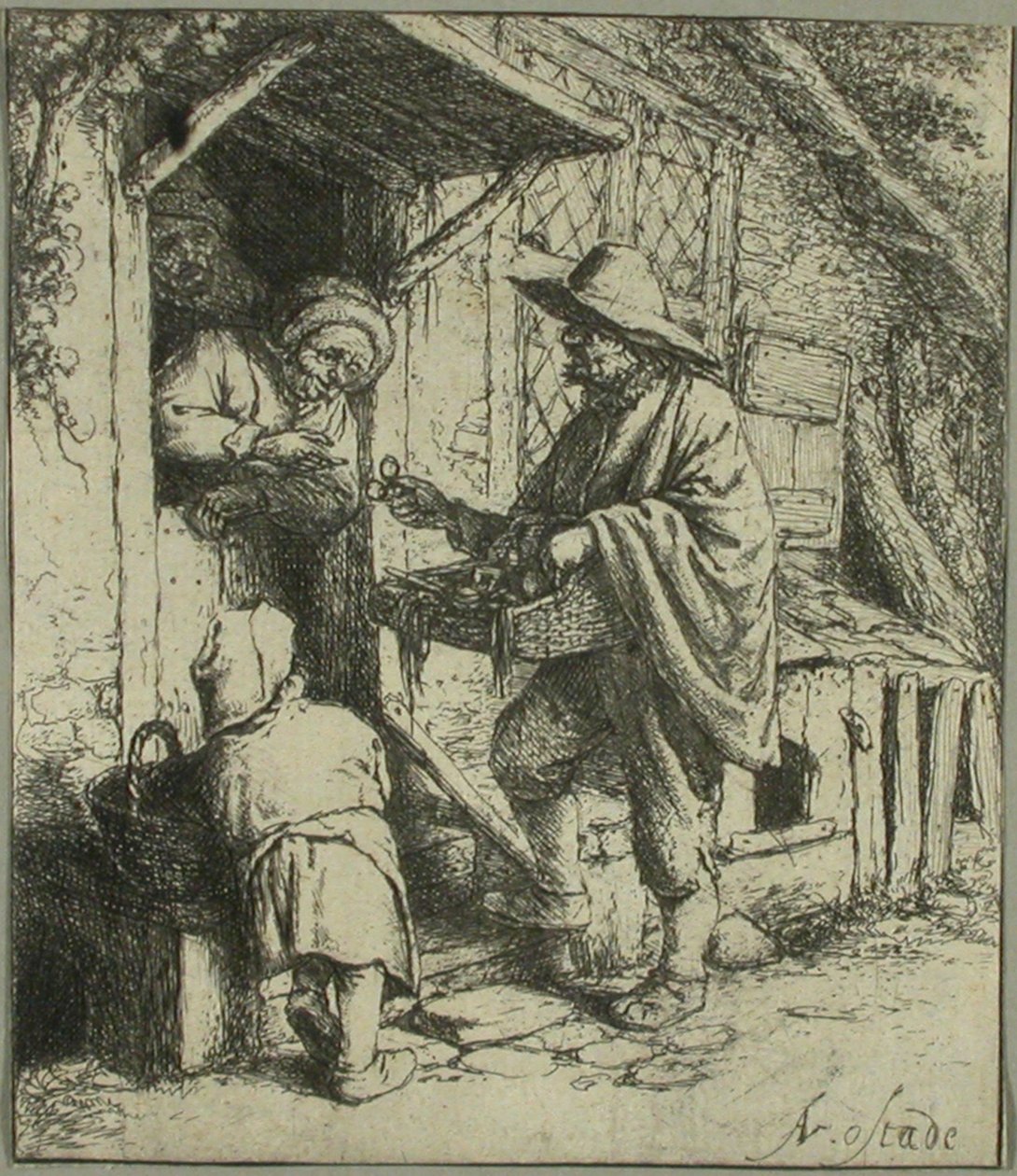 Brilleforhandleren av Adriaen van Ostade