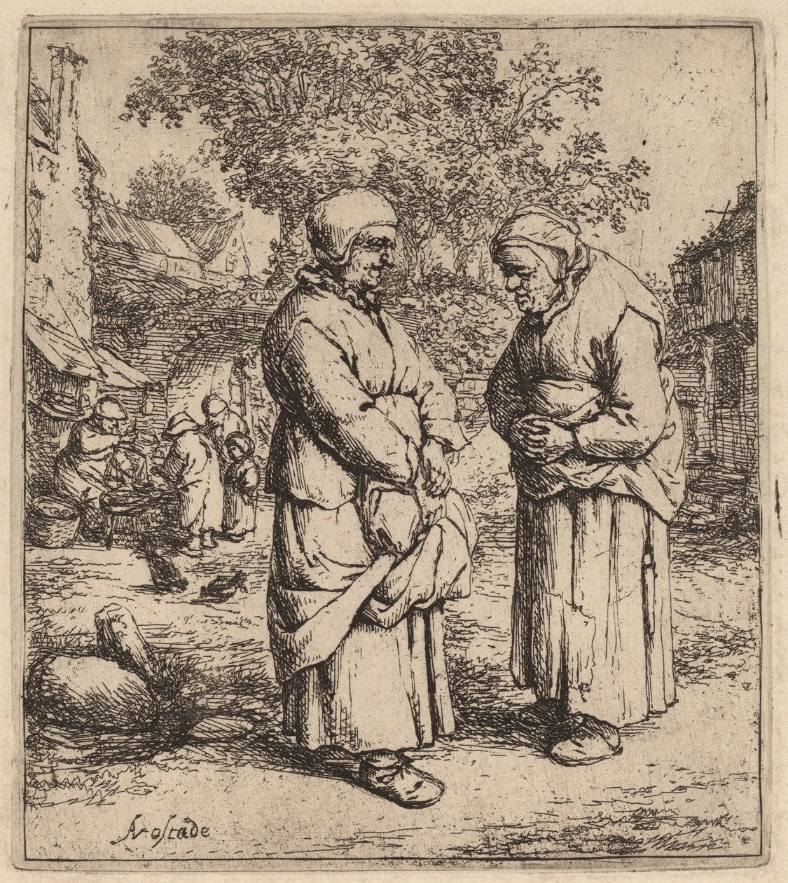 To sladder av Adriaen van Ostade