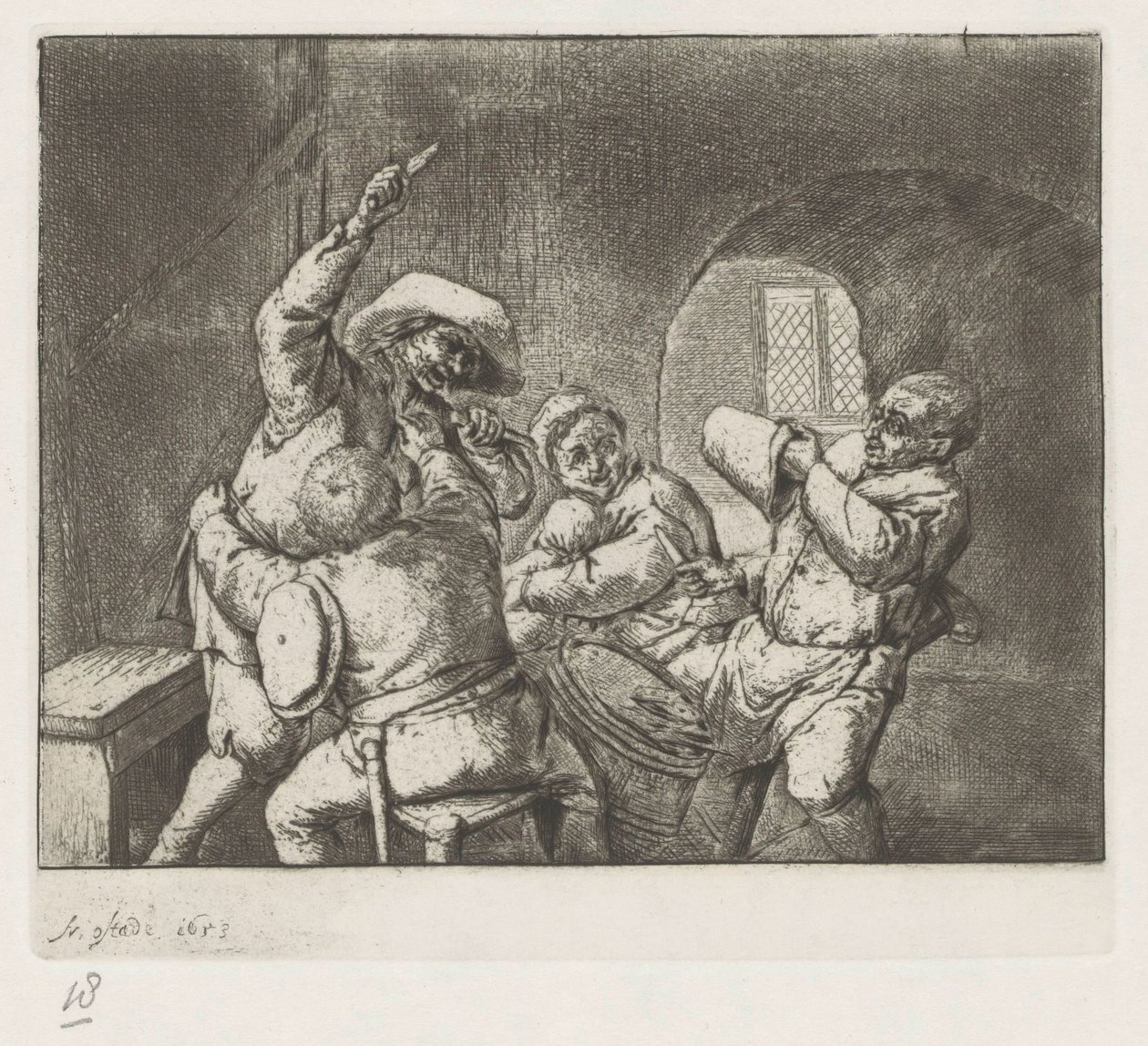 Kampkortspillere av Adriaen van Ostade