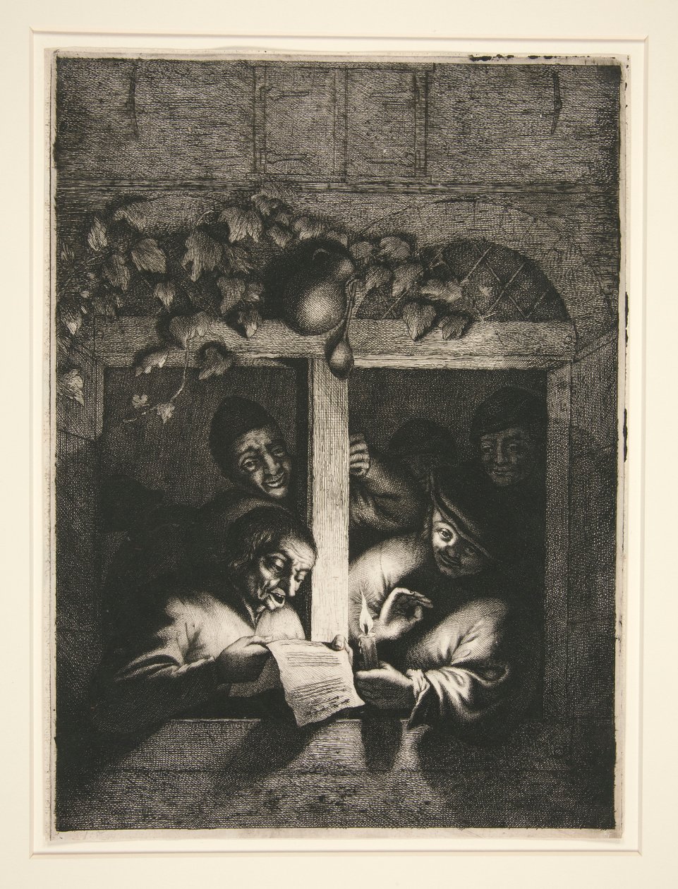 en. Skomakeren b. Singerne av Adriaen van Ostade