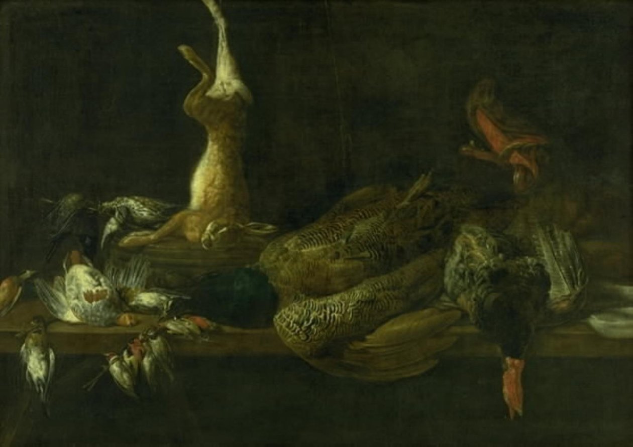 Stilleben med spill på et bord av Adriaen van Utrecht