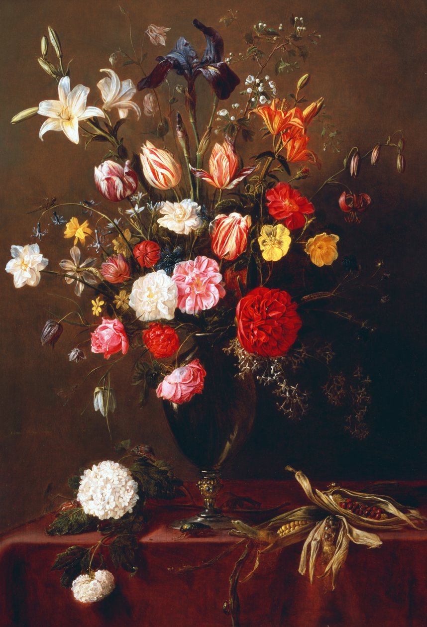 Stilleben av blomster av Adriaen van Utrecht