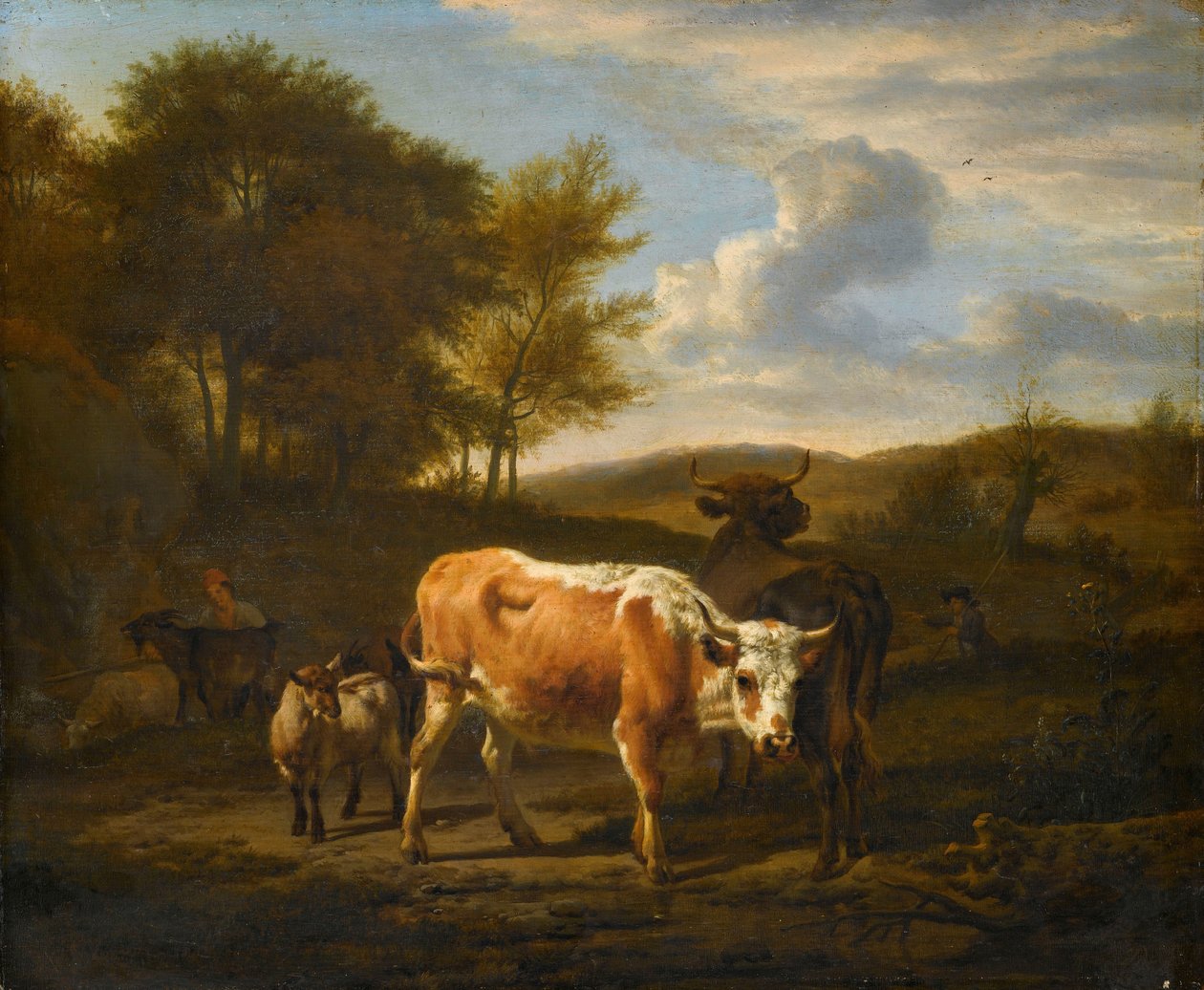 Fjelllandskap med kyr av Adriaen van de Velde