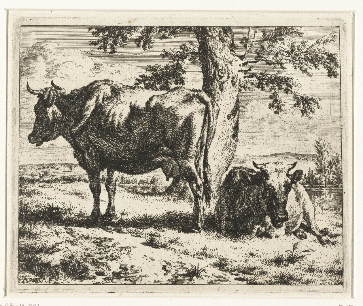To kyr under et tre Kyr og sauer (serietittel) av Adriaen van de Velde