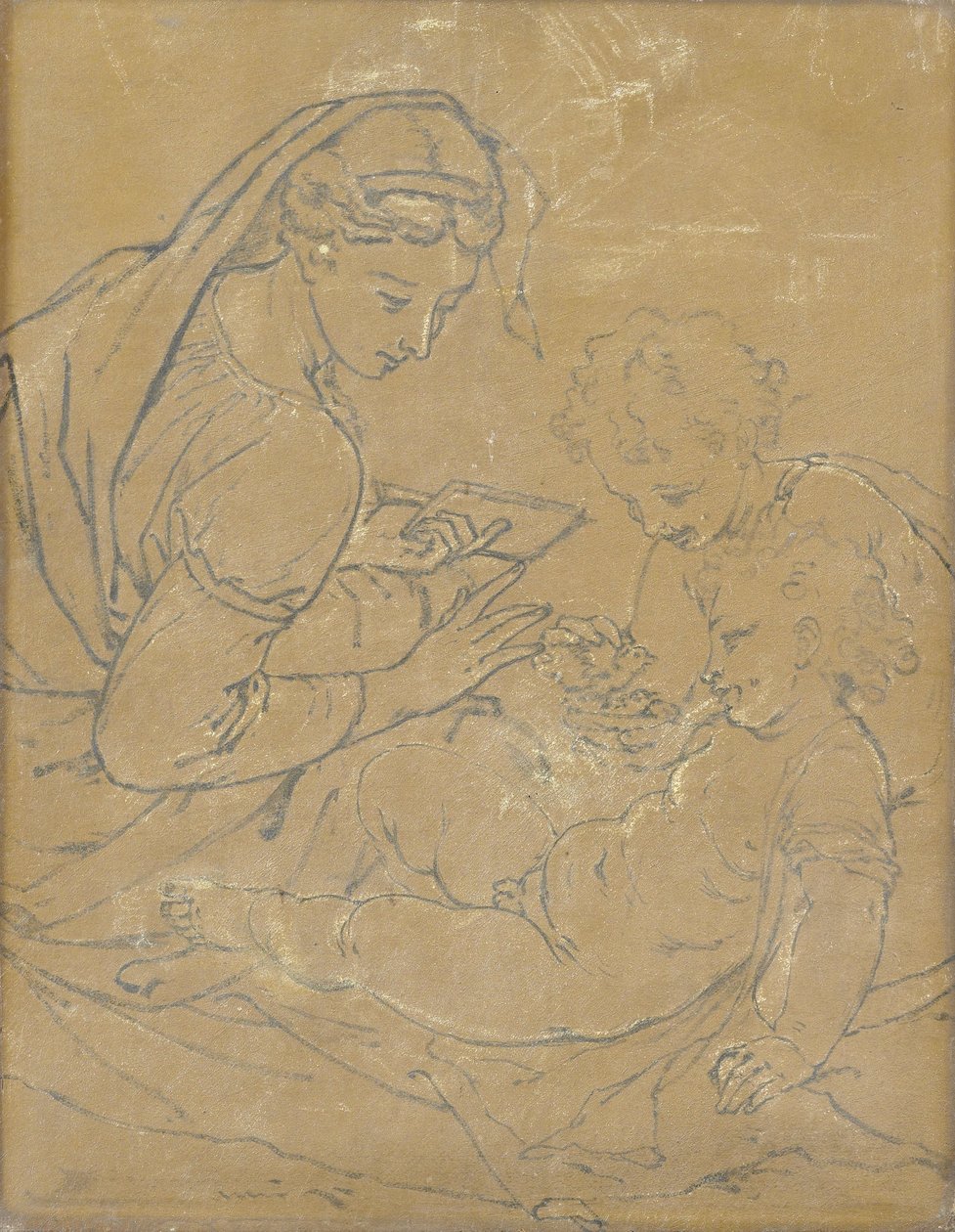 Madonna og barn med St John av Adriaen van der Werff