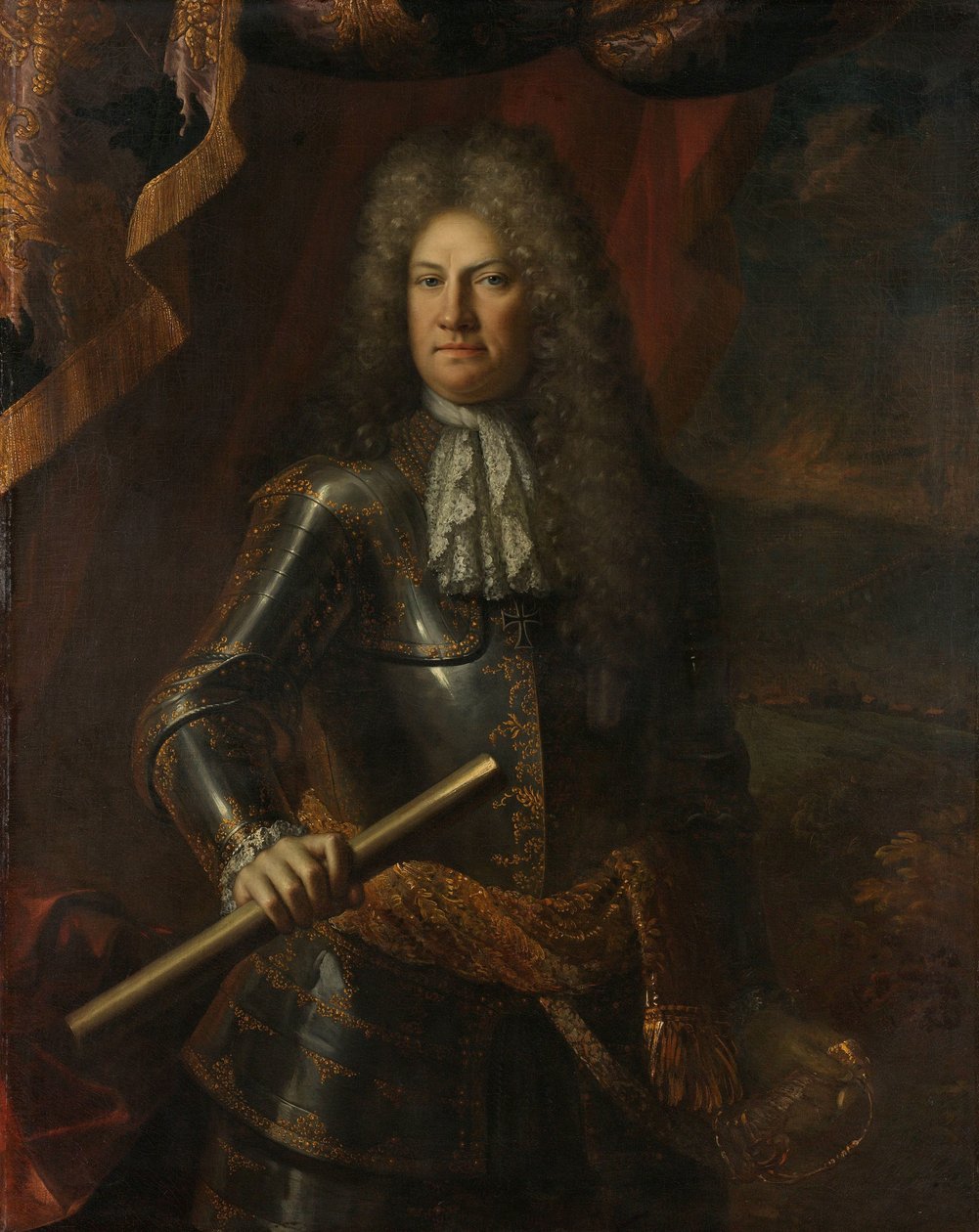 Portrett av generalløytnant Godard van Reede, Lord of Amerongen av Adriaen van der Werff