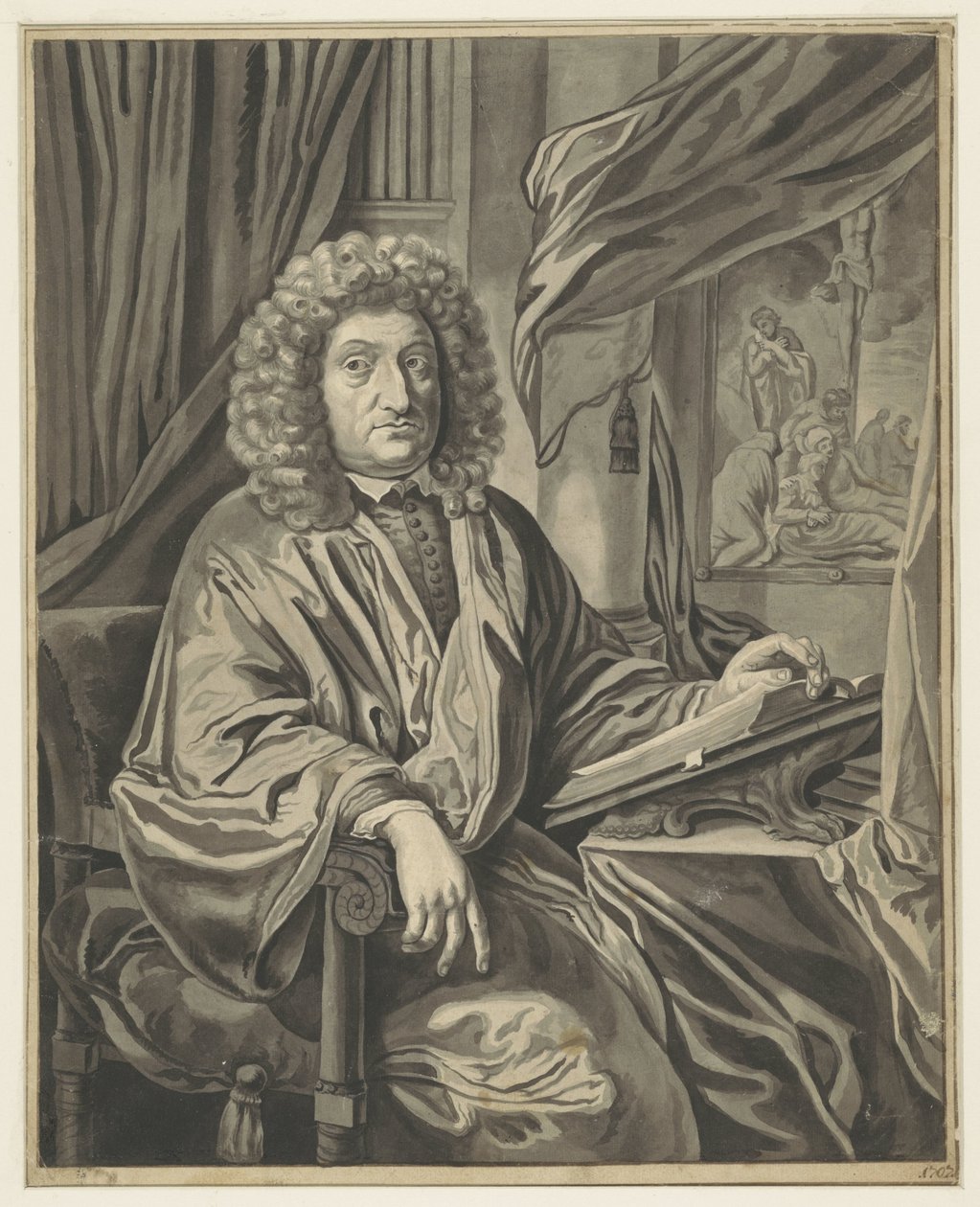 Portrett av Johannes Roos av Adriaen van der Werff