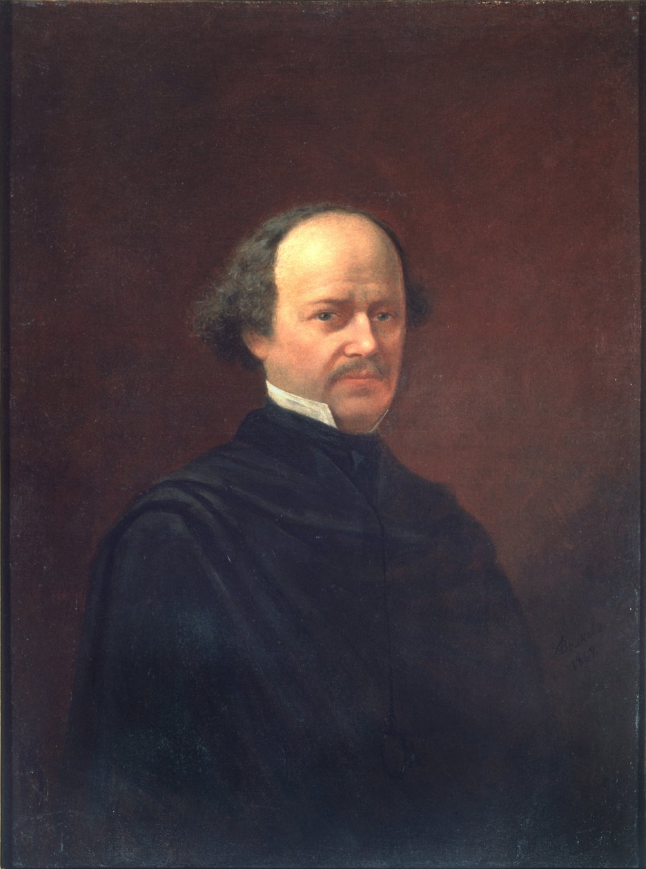 Portrett av komponisten Alexander Dargomyzhsky 1813-1869, 1869 av Adrian Markovich Volkov