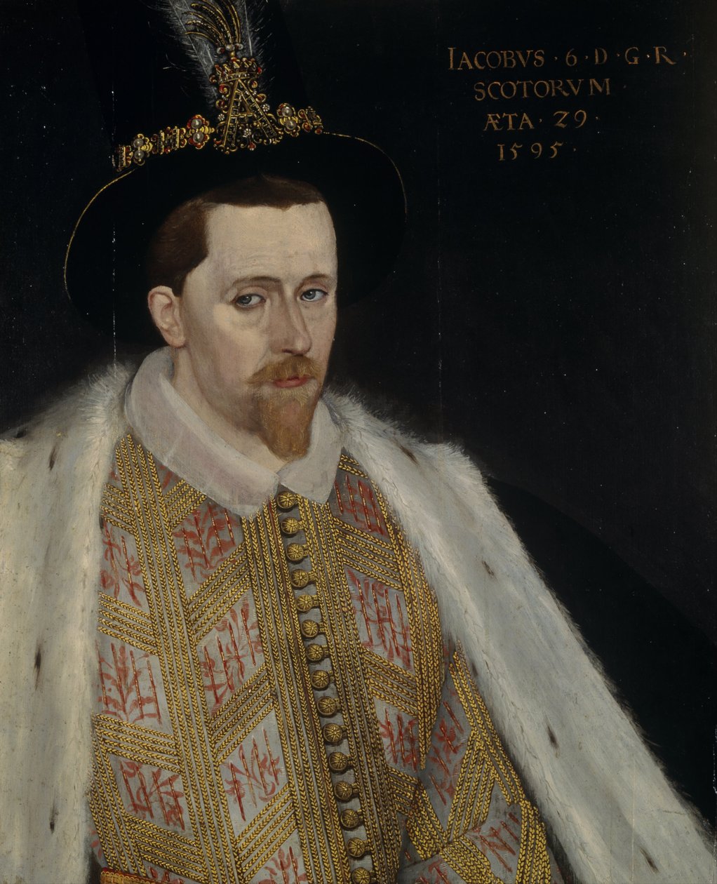 James VI og I 1566-1625, konge av Skottland, 1595 av Adrian Vanson
