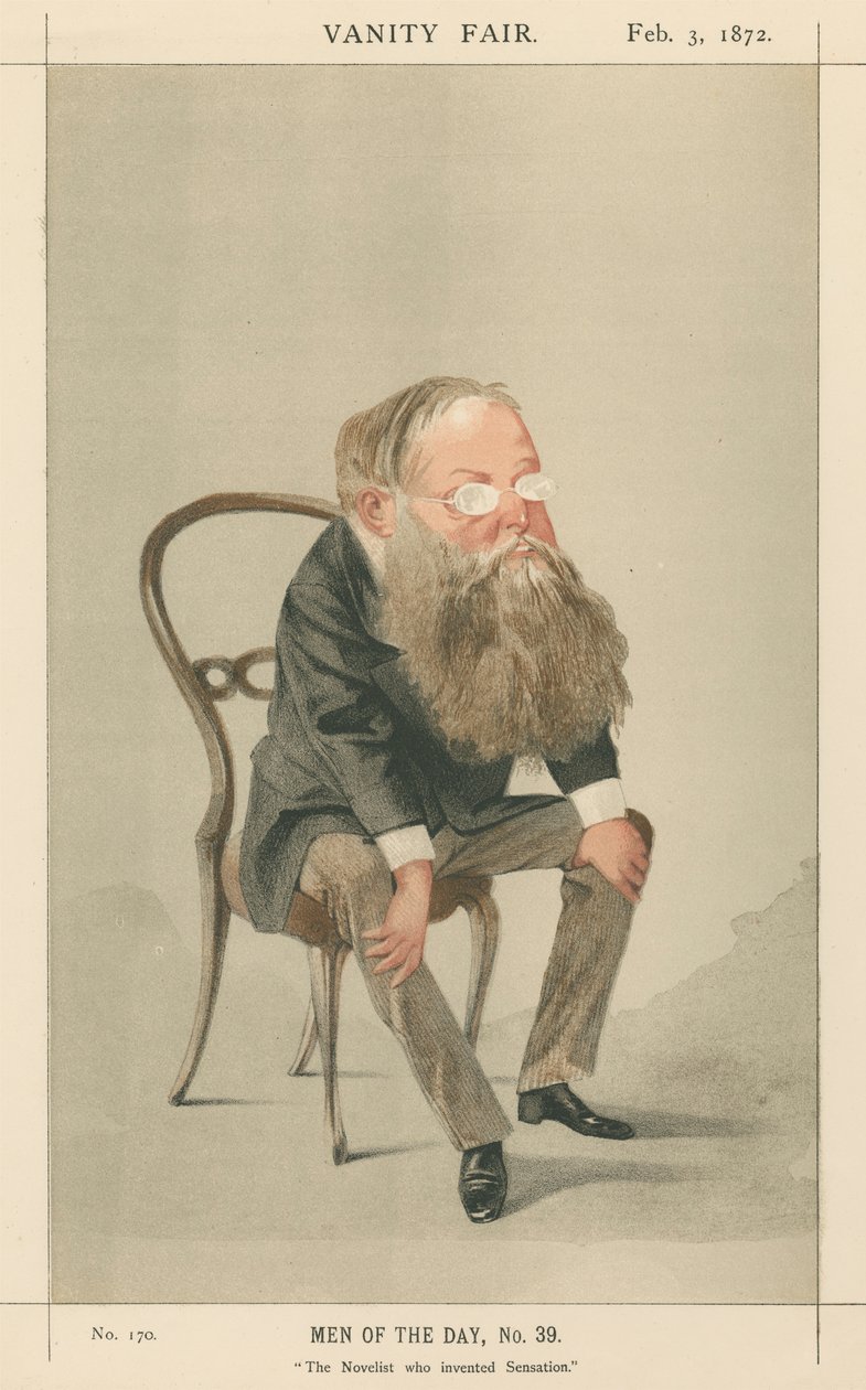 Forfatteren som oppfant Sensation, Wilkie Collins (Vanity Fair-serien) av Adriano Cecioni