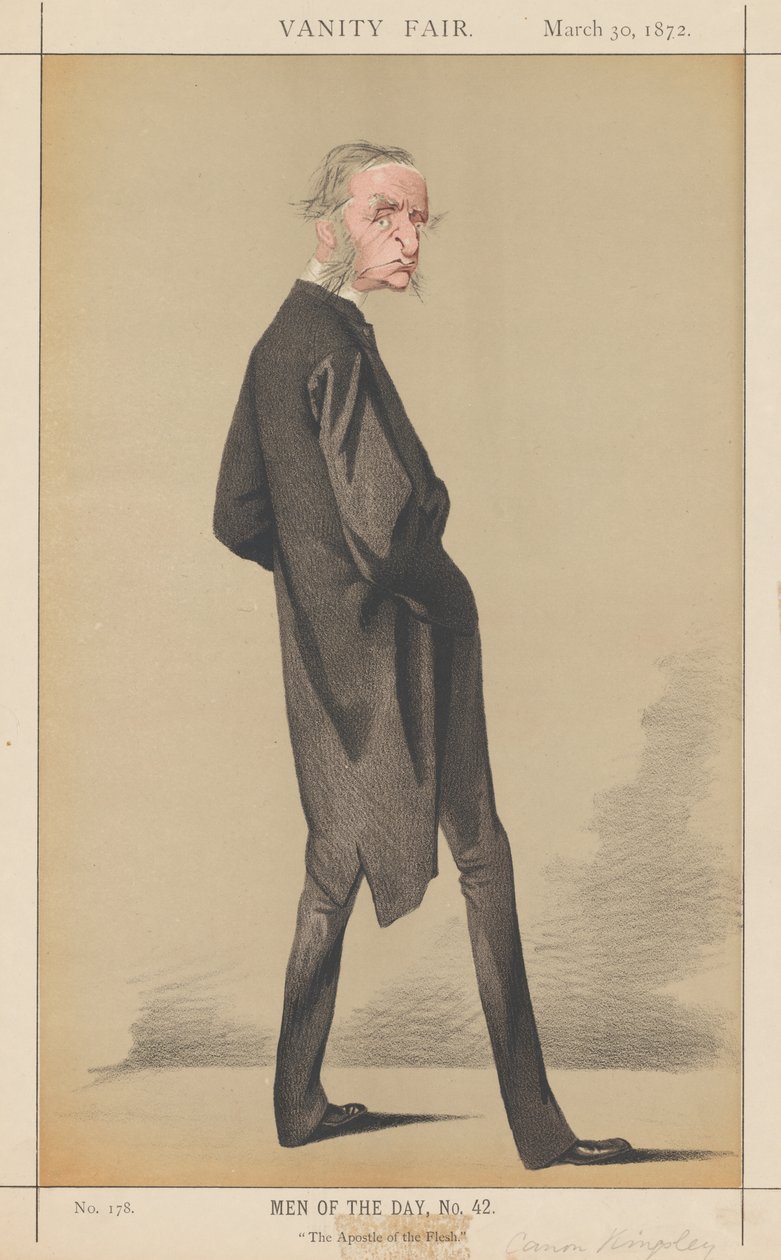Vanity Fair: Men of the Day, nr. 42 "The Apostle of the Flesh" av Adriano Cecioni