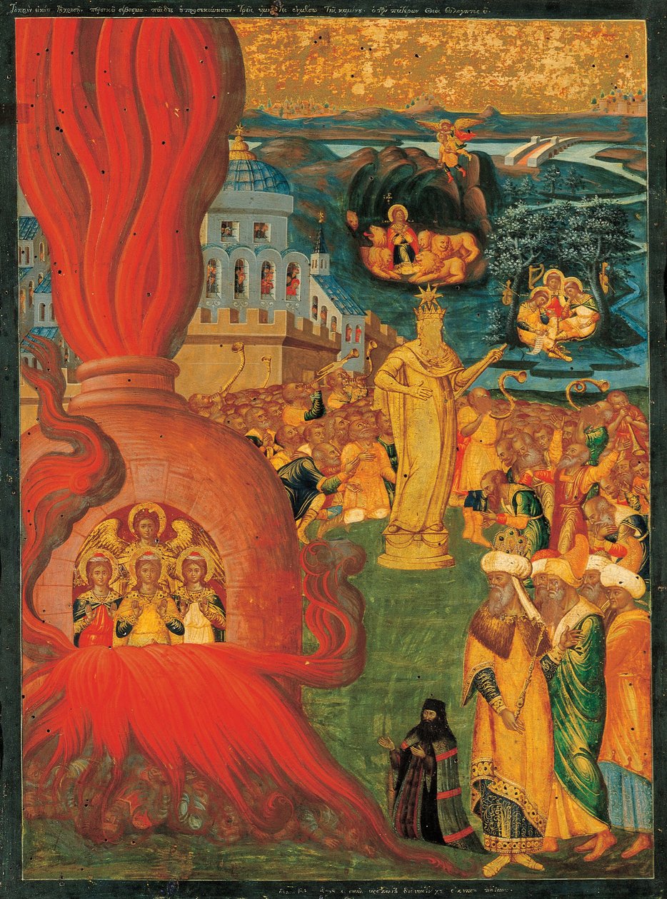 Historien om Daniel og de tre ungdommene i ildovnen av Adrianoupolitis Konstantinos