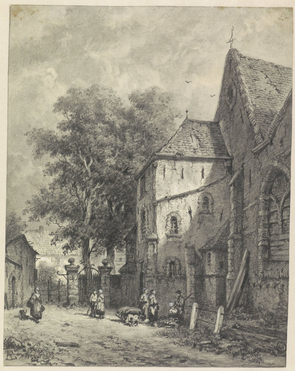 Ansikt i en kirke av Adrianus Eversen