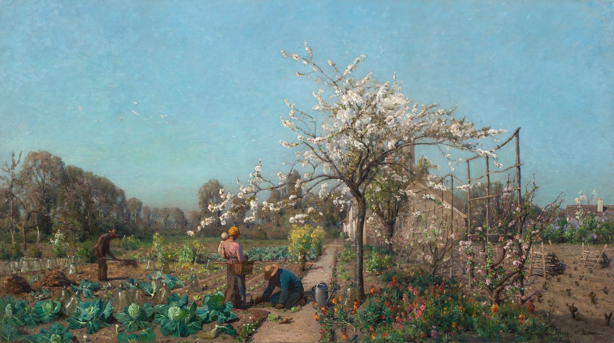 Hagen om våren, 1885 av Adrien Louis Demont