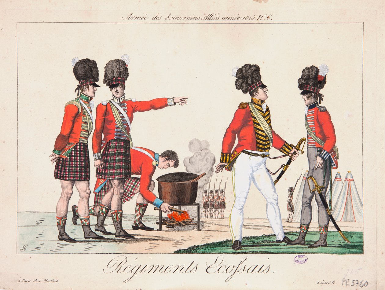 Scottish Regiments, Army of the Allied Sovereigns, 1815 av Adrien Pierre Francois Godefroy