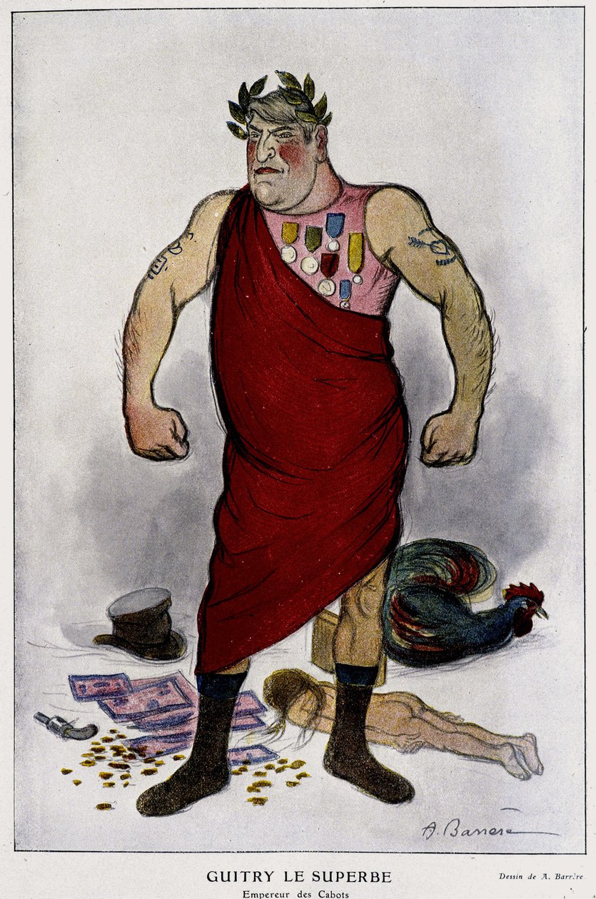 Guitry the Superb, Emperor of Cabots. Komiker, dramatiker og regissør for fransk kino - i "Fantasio"" av 01.12.1911. av Adrien Barrere