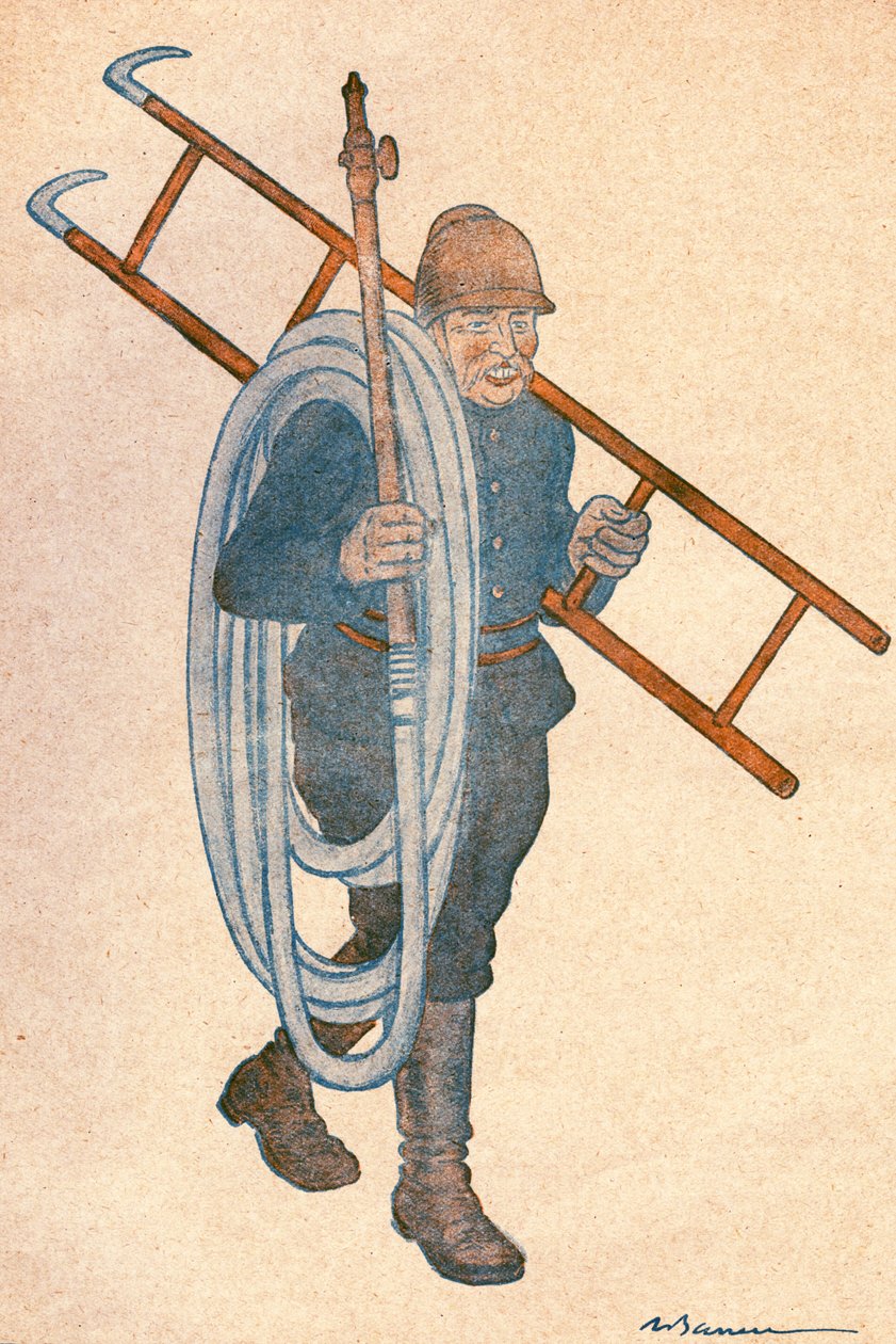 Joseph NOULENS (1864-1944), fransk politiker. Tegning av Adrien Barrere (1874-1931) for FANTASIO, nummer 204 av 15. april av Adrien Barrere