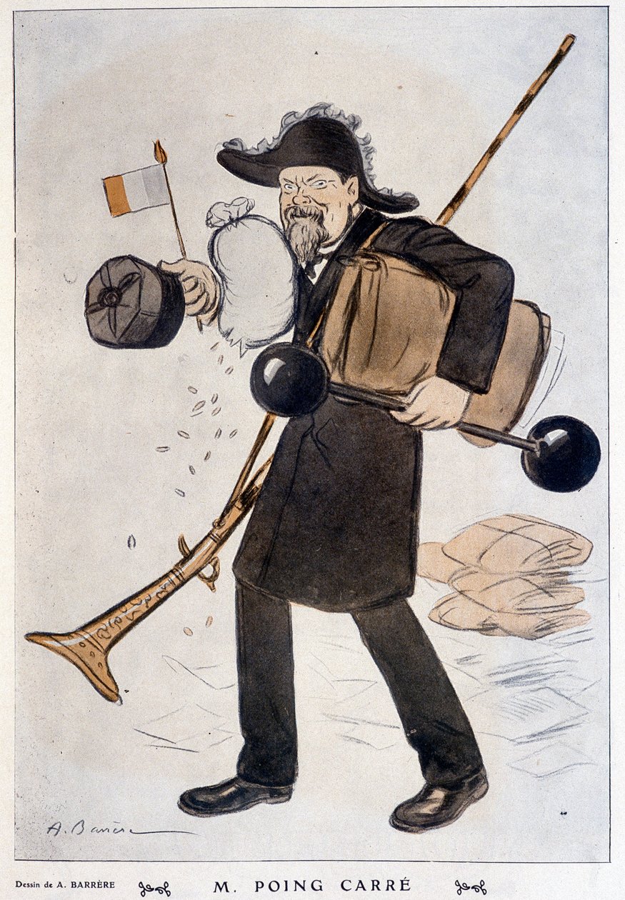 M. Faring Carré (tegneserie om Raymond Poincaré) - av Barrère, i "" Fantasio""" av 01.02.1912 av Adrien Barrere